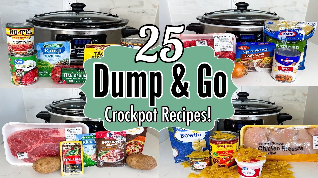 25 EASY DUMP & GO CROCKPOT DINNERS | SO GOOD SIMPLE & TASTY SLOW COOKER RECIPES | JULIA PACHECO 25 EASY DUMP & GO CROCKPOT DINNERS | SO GOOD SIMPLE & TASTY SLOW COOKER RECIPES | JULIA PACHECO