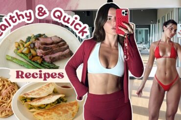 WHAT I EAT TO STAY IN SHAPE! Healthy Meals, High Protein Recipes & Snacks