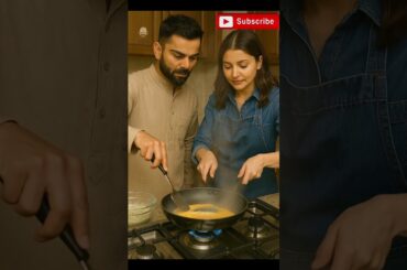 Virat Kohli & Anushka Sharma Cooking Together | Healthy Breakfast Recipe #Shorts