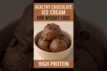 High-Protein Chocolate Ice Cream for Weight Loss #shorts #icecream #trending #viral #recipe #food