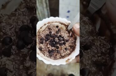 #Overnight Chocolate oats#How to make overnight oats #healthybreakfast #trending #weightloss#shorts