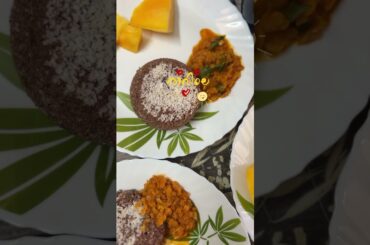 Ravile | Raggi Puttu | Healthy Breakfast Recipe | Easy Breakfast Recipes #shorts