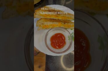 5 mint Healthy Carrot Sesame Sandwich #ytshorts #shortvideo #carrots #sandwich #vegsandwich