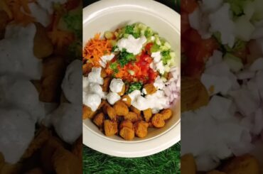 HIGH-PROTEIN SALAD RECIPE | Soya chunks salad | Mealmaker protein salad #proteinsalad