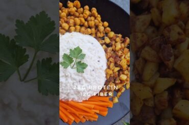 High Protein YOGHURT RICE & Potato Fry #healthy #lunch  #recipe Using German Supermarket Finds Ep. 5