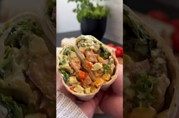 Super easy low-calorie wrap #short #cooking #recipe