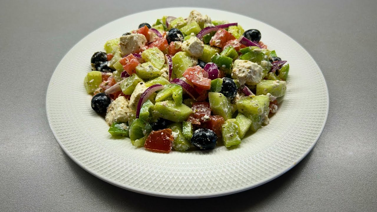 Easy Greek Salad Recipe | Fresh, Crunchy & Ready in 10 Minutes! Easy Greek Salad Recipe | Fresh, Crunchy & Ready in 10 Minutes!