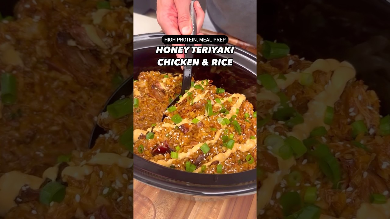 Macro-Friendly, High Protein Honey Teriyaki Chicken & Rice #shorts Macro-Friendly, High Protein Honey Teriyaki Chicken & Rice #shorts