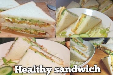 aloo tikki sandwich with egg and cucumber recipe|egg and cucumber sandwich |healthy sandwich