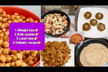 4 Healthy Chickpeas Recipes|Weight loss recipes | diabetic recipes|kids recipes|lunch box recipes