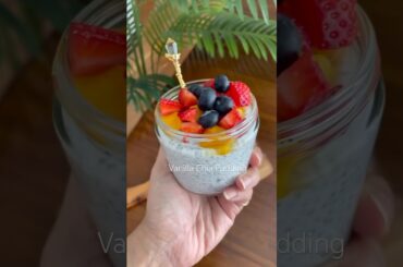 Chia Pudding | Healthy Breakfast Recipes #mango #blueberry #strawberry #recipe #shorts #chiaseeds