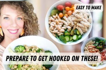 I’m Obsessed with These Buddha Bowls! (Healthy Vegan Lunch Idea, High Protein and High Fiber)