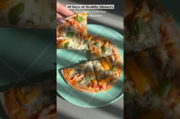 Healthy Tortilla Pizza in 10 Minutes | Quick Dinner Idea #shorts