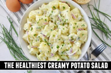"No Mayo" CREAMY Potato Salad | Healthy and Delicious Recipe