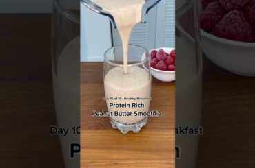 Peanut Butter Banana Smoothie | Breakfast in just 2 Min! #breakfastideas #healthy #healthyrecipes