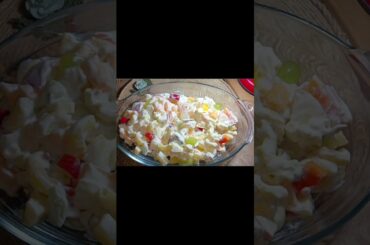 fruit salad summer special |5 minutes healthy salad #salad #fruitsalad #youtubeshorts #shorts