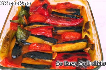 Easy Vegan Eggplant Recipe - Quick Healthy Dinner Ideas 30-Minute Meal - ASMR cooking