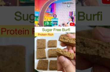 Healthy Protein Rich Sugar Free Chana Burfi #trending #weightloss #chanaburfi #recipe #viral #food