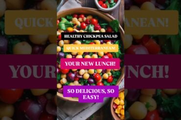 Quick Mediterranean Chickpea Salad: Easy & Healthy Recipe #shorts