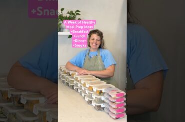 A week of healthy meal prep. Ideas for breakfast, lunch & dinner #healthyrecipes #mealprep #cooking
