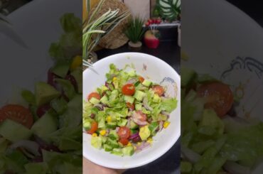 Simple & healthy Avocado salad #recipe #avacado #salad #diet #food #healthy #recipes #foryou #fyp