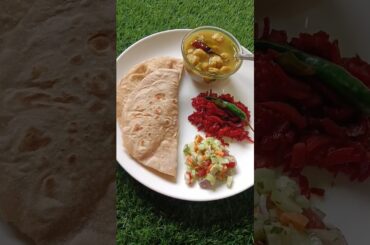 Healthy lunch recipe #roti #sabji #breakfast #shorts #youtubeshorts