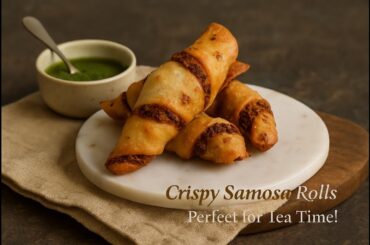 Crispy Samosa Roll Recipe | Easy & Tasty Evening Snacks | Healthy Kurkure Style Snack