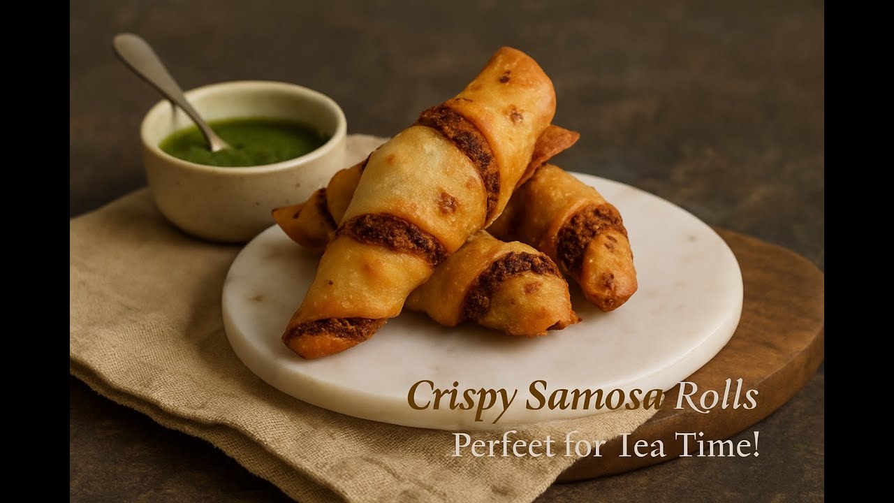 Crispy Samosa Roll Recipe | Easy & Tasty Evening Snacks | Healthy Kurkure Style Snack Crispy Samosa Roll Recipe | Easy & Tasty Evening Snacks | Healthy Kurkure Style Snack