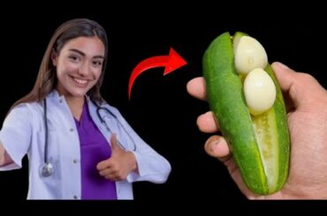 cucumber recipe with garlic and a slice of lemon - natural healthy recipes