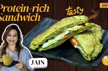 High Protein Jain Sandwich | No Onion No Garlic | Healthy Veg Breakfast Recipe