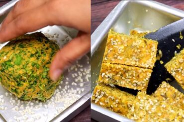 Healthy Less Oil Protein Breakfast/Snack Recipe | Coriander Recipes - Easy Quick Breakfast Snack