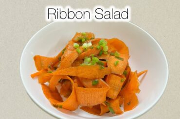 Viral Ribbon Salad | TikTok Recipe | Health Summer Salad | TikTok Trend | Carrot Ribbon Salad |