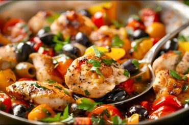 Healthy Mediterranean Crispy Chicken Recipe   5 Minutes!