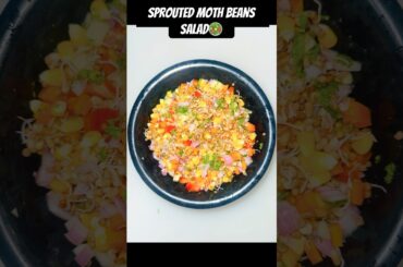 Day 8/30 of easy healthy recipes | Sprouted Moth beans salad#shortsfeed#youtube#youtubeshorts#shorts