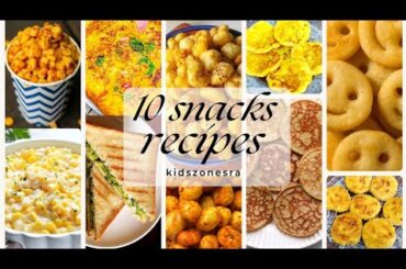 10 healthy snacks recipes | 10 minutes snack | kids snacks recipes | easy snacks recipe #snacks