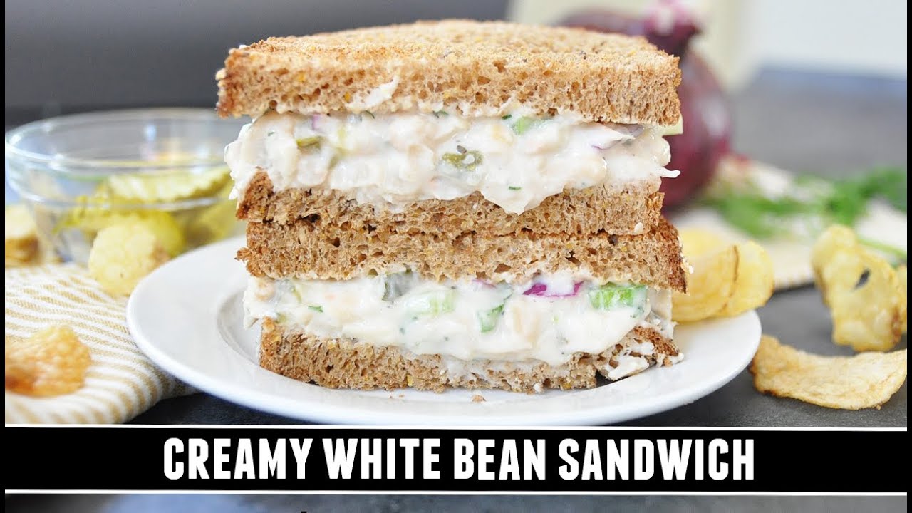 “Better than Deli” CREAMY Dill Pickle White Bean Sandwich "Better than Deli" CREAMY Dill Pickle White Bean Sandwich