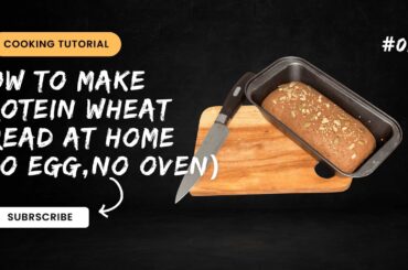 Make PROTEIN-RICH WHEAT BREAD without OVEN at Home | No Egg |Soft & Healthy Bread Recipe #wheatbread