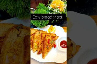 bread snack recipe #shorts #recipe #breakfast #trending #snacks
