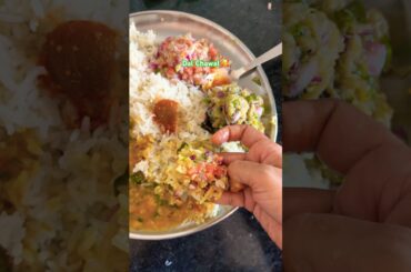 Dal Chawal Thali with Side Dishes | Indian food love | simple lunch Thali #dalchawal #homemade