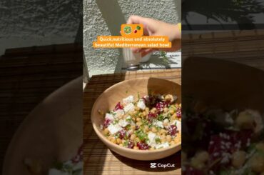 Mindful eating bowl /mediterranean inspired salad recipe
