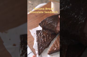 Banana Bread Chocolate Sandwich | Healthy Treats for Kids#kidssnacks #nosugarsweets #healthydessert