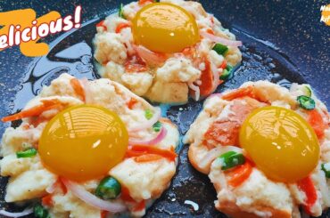 Quick & Healthy Breakfast Recipe With Bread And Eggs | High Protein Recipes | Nolwenn Kitchen