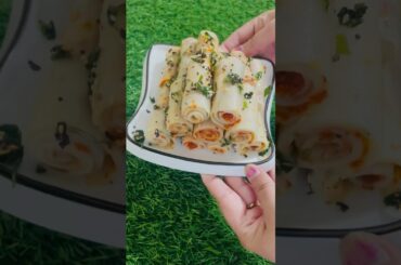 Lehsuni Suji roll - healthy breakfast recipe #cookingshorts #annpurnacooking