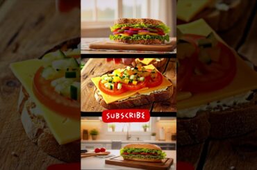Healthy Vegetable Sandwich at home Quick Recipe #vegetablesandwichrecipe #sandwich #foodshorts #food