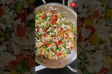 Weight loss Schezwan rice recipe | #viralshots #viralshorts #trendingshorts #trendingrecipes