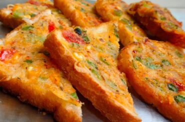 Healthy Breakfast Recipe | Try This Recipe Better Than Pizza | Semolina And Bread Snacks