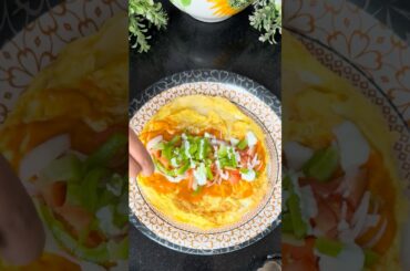 Easy and quick egg roll | healthy lunch recipe | how to make egg roll | street style egg roll#shorts