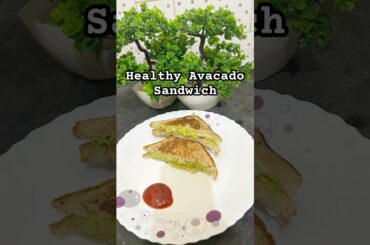 Creamy Avocado Sandwich for Weight Loss | High Fiber Toast Recipe #shorts #sandwich #diet #healthy
