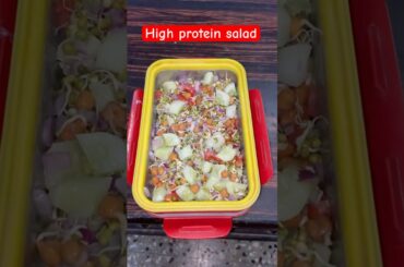 High protein rich salad#saladrecipe #healthy #food #sprouts ###