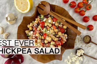 Easy & Healthy Mediterranean Chickpea Salad You’ll Love!